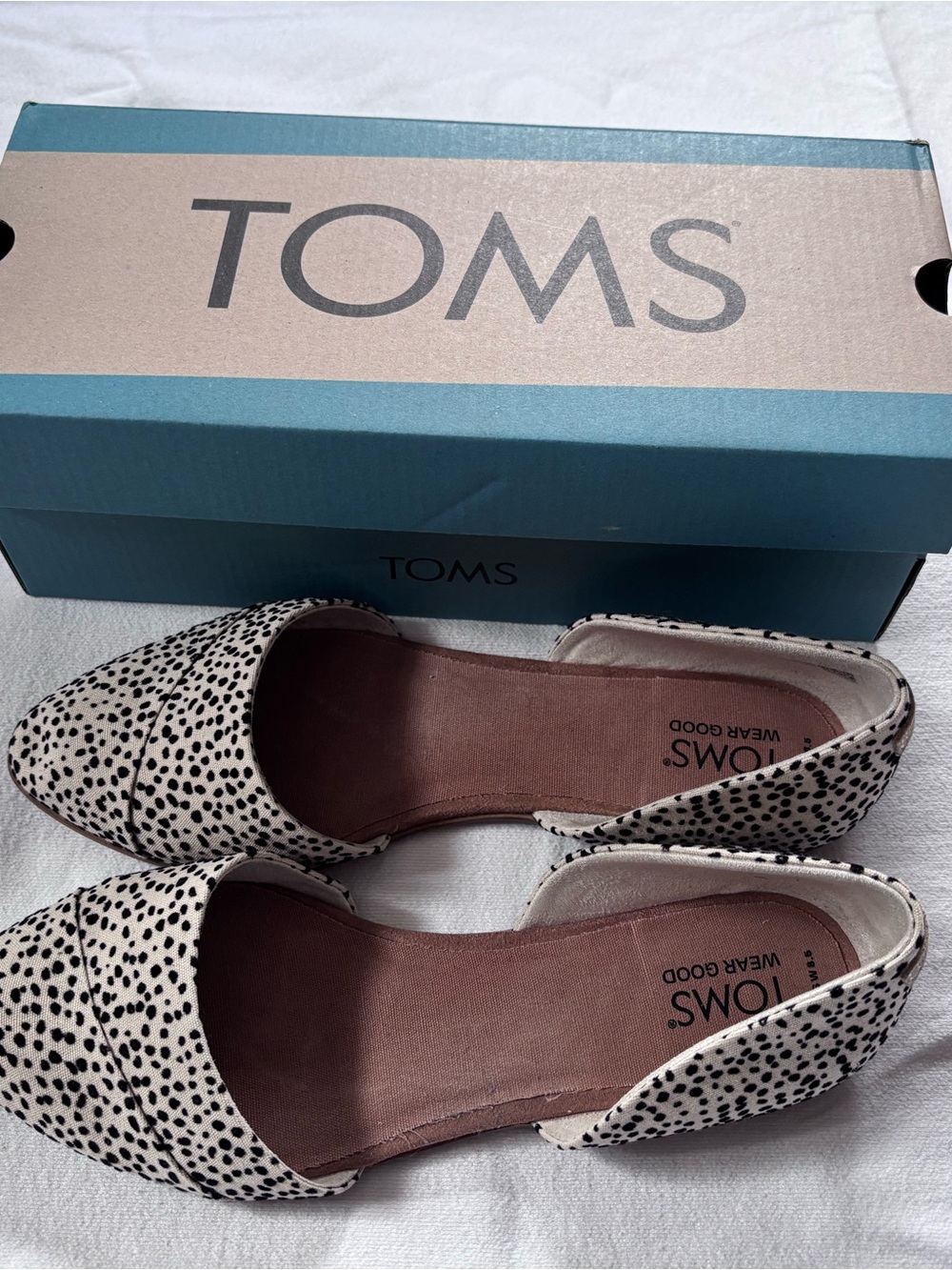 TOMS Jutti D'orsay Fog Flocked Mini Cheetah Canvas Slip-On - Fog - Picture 7 of 7